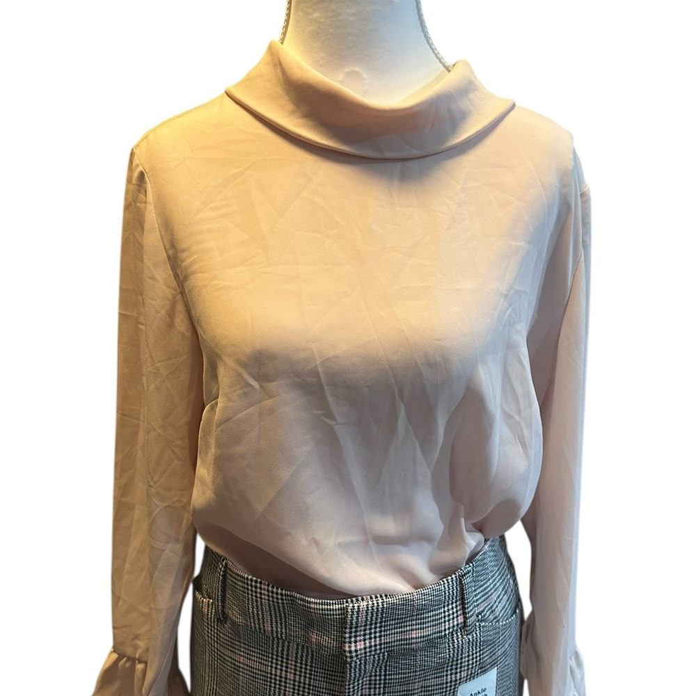 Ellen Tracy Autumn Botanical Vintage Style Blouse size Large NWT